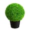 16in. UV Resistant Artificial Mediterranean Cypress Topiary Plant (Indoor/Outdoor)